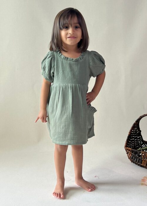 Olive Green Casual Dress