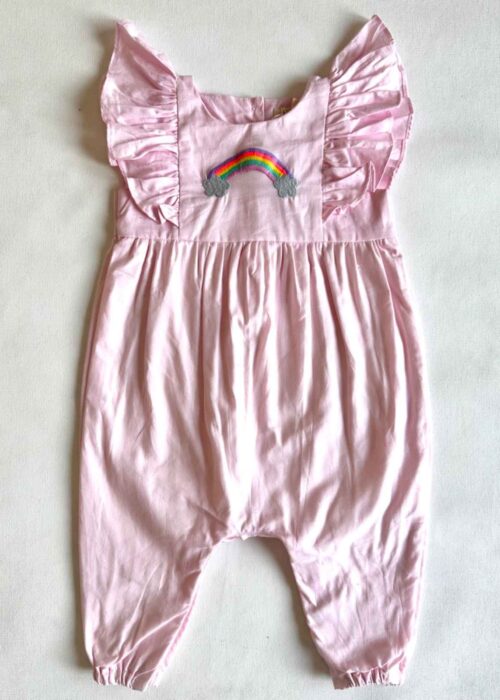 Pink Rainbow Romper