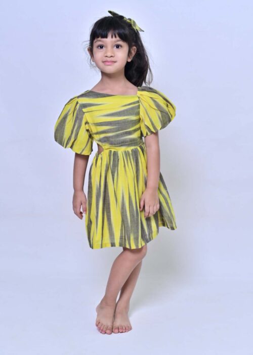 Ikat Yellow Dress