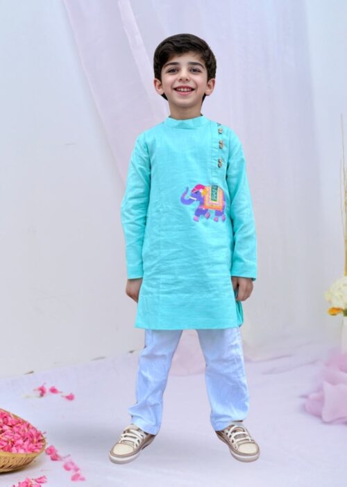 Blue Festive Kurta Set