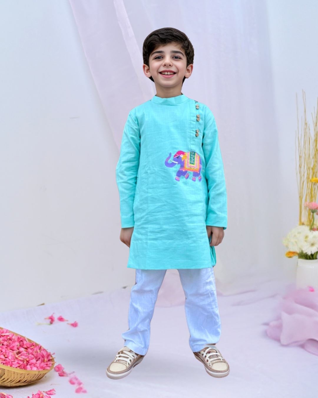 Blue Festive Kurta Set