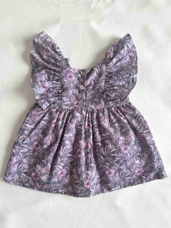 Lilac Bloom Flutter Dress - Image 3