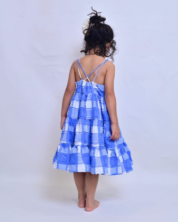 Cool Checkered Spaghetti Dress - Image 3